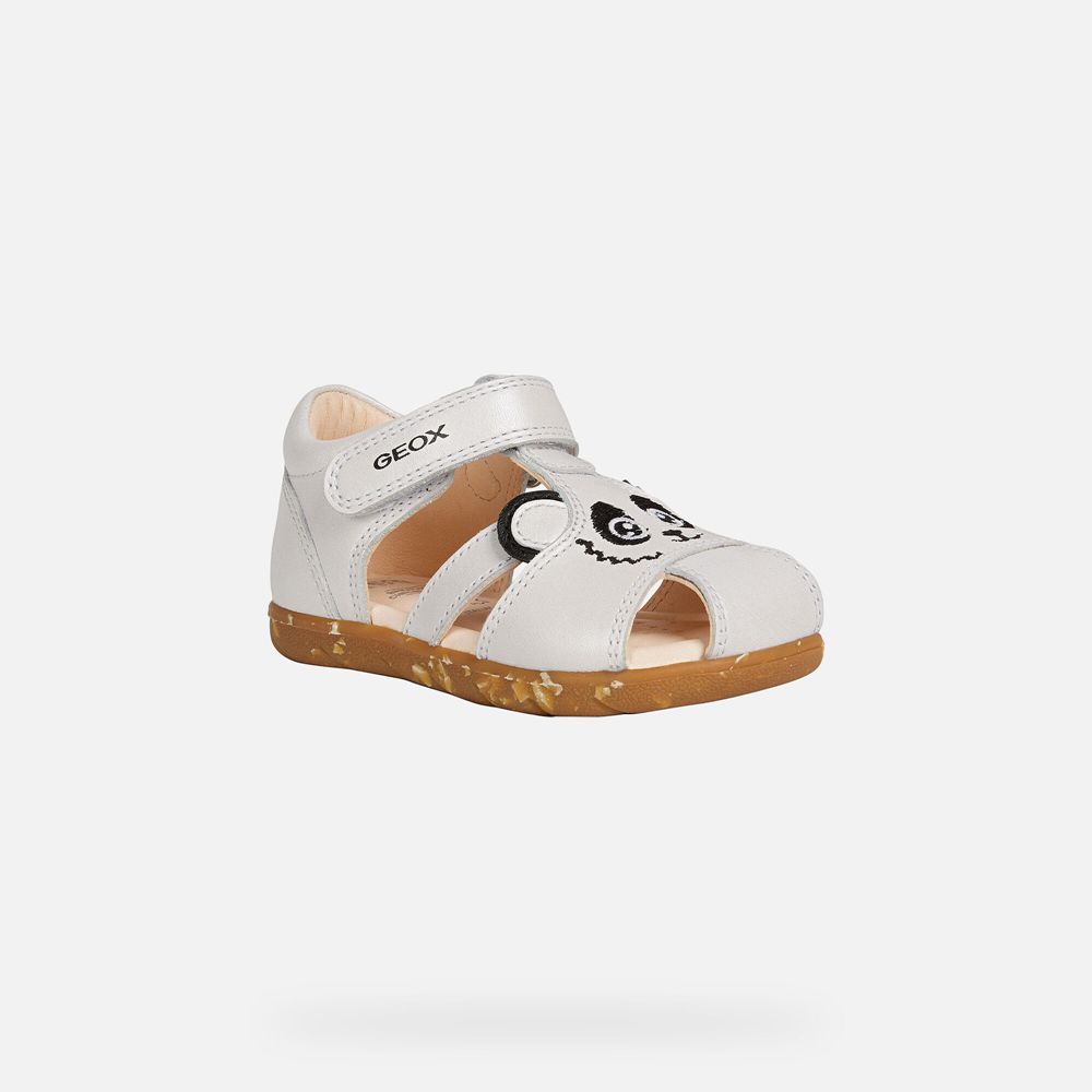 Sandalias Geox Bebe Branco - Alul Girl - AFMCT4028